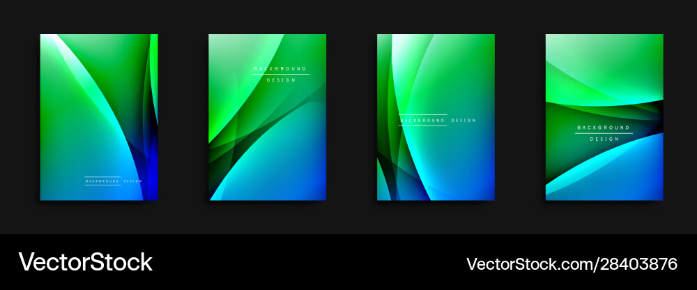 Wave covers set with fluid gradients dynamic Wave covers set with fluid gradients dynamic vector image