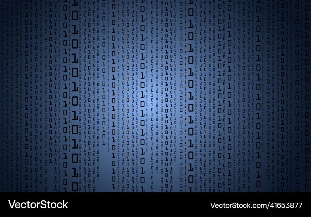 Binary code background digital data Binary code background digital data vector image