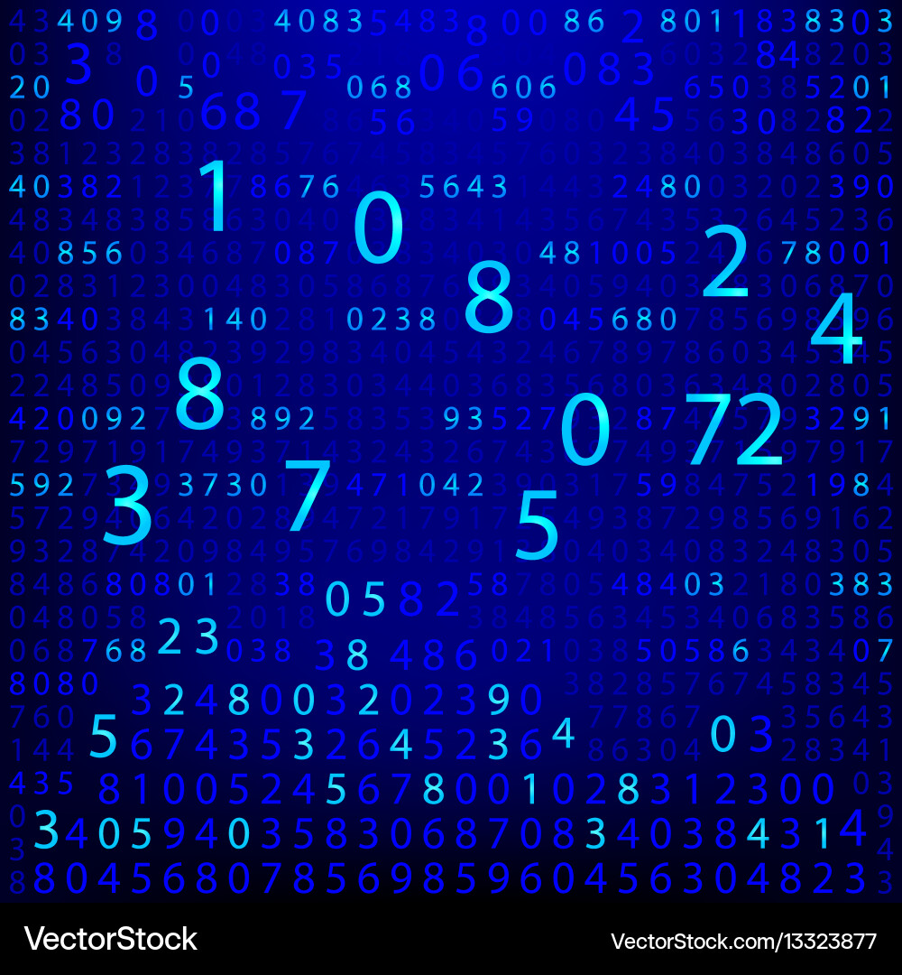 Blaue binäre Computercode Wiederholung vektorbild
