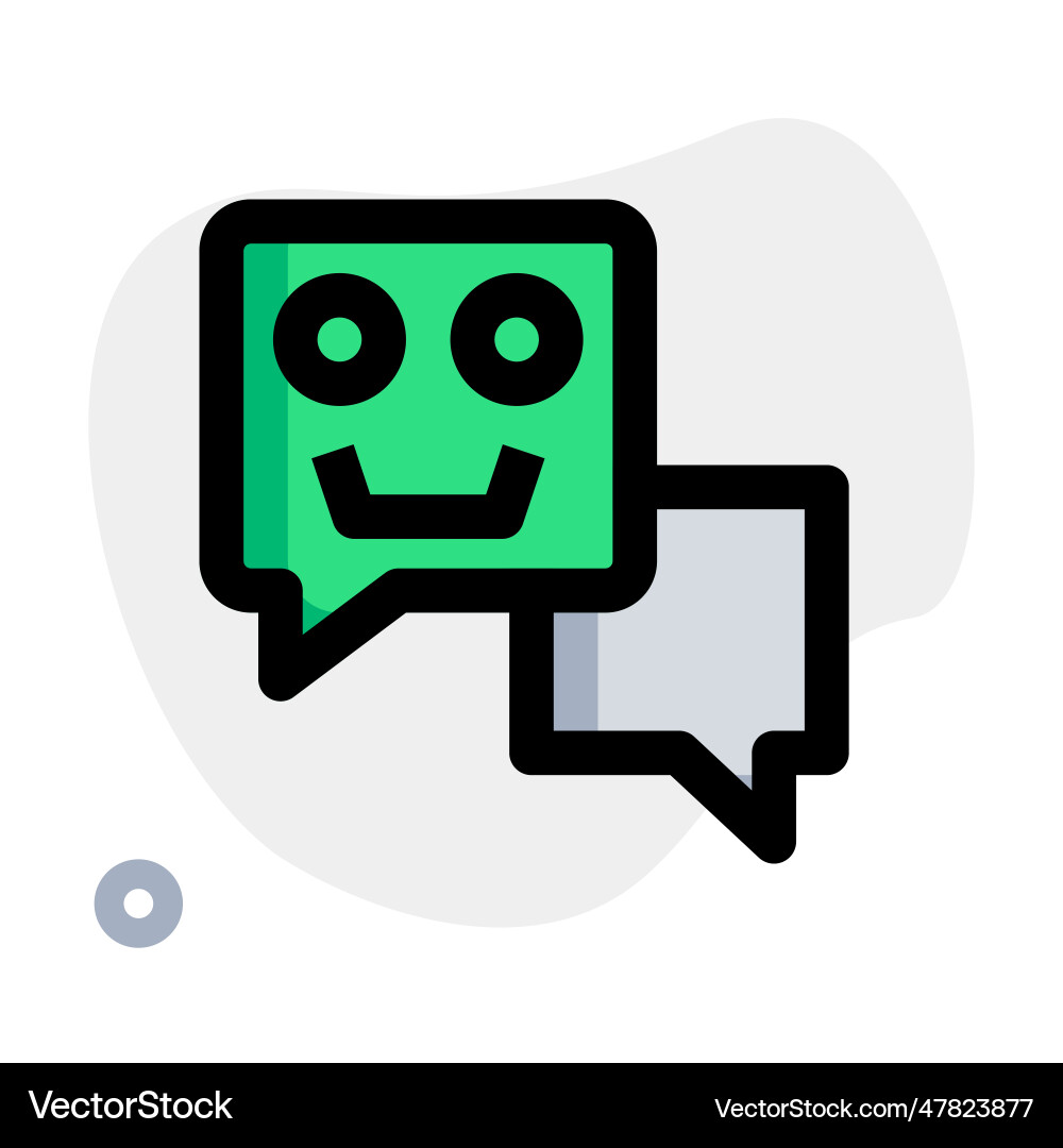 Chatbots an automated customer service application vector image