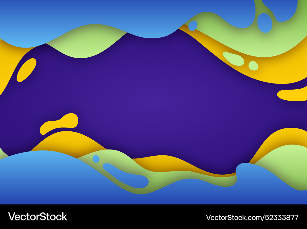 Colourful gradient background with liquid effect Vector Image
