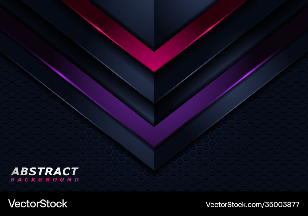 Dynamic Tech Background - Lines & Shapes vector image