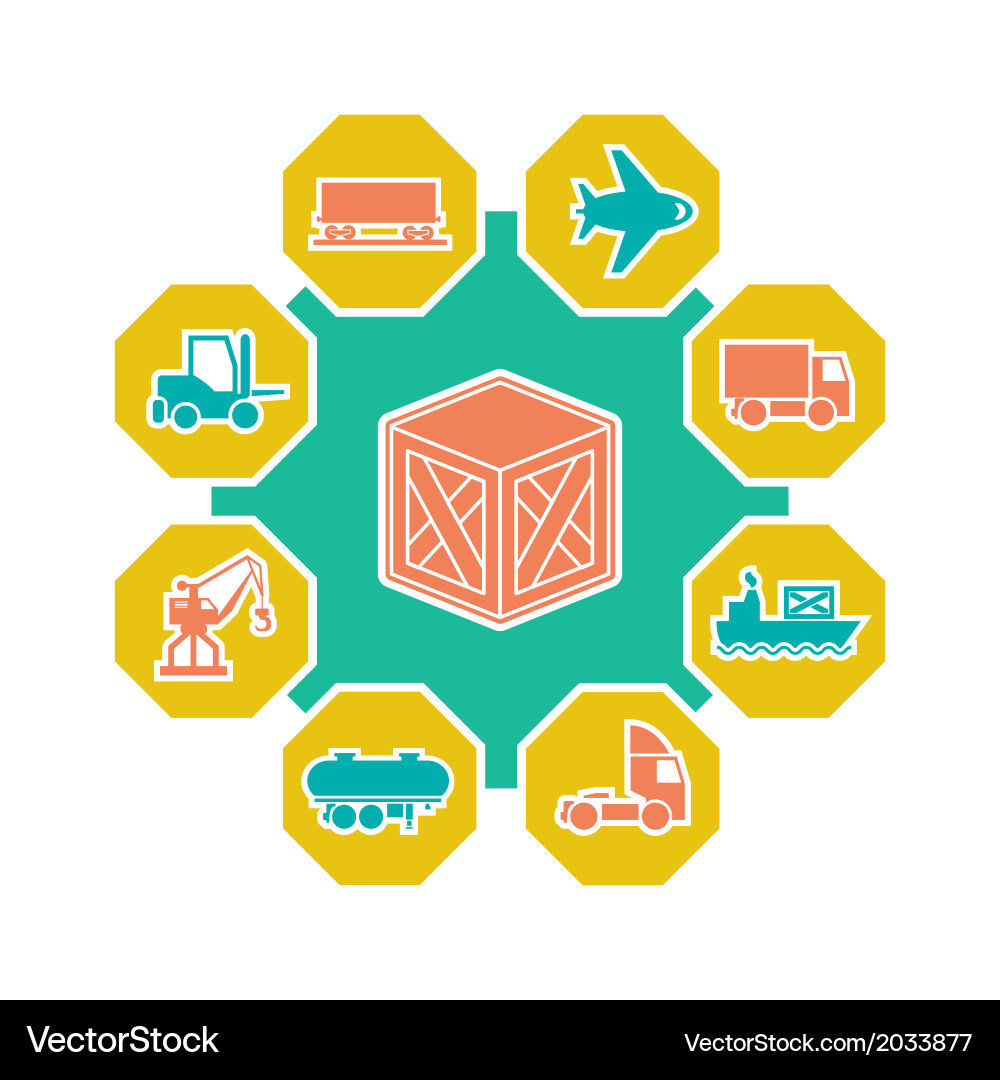 Logistic concepts Vector Image