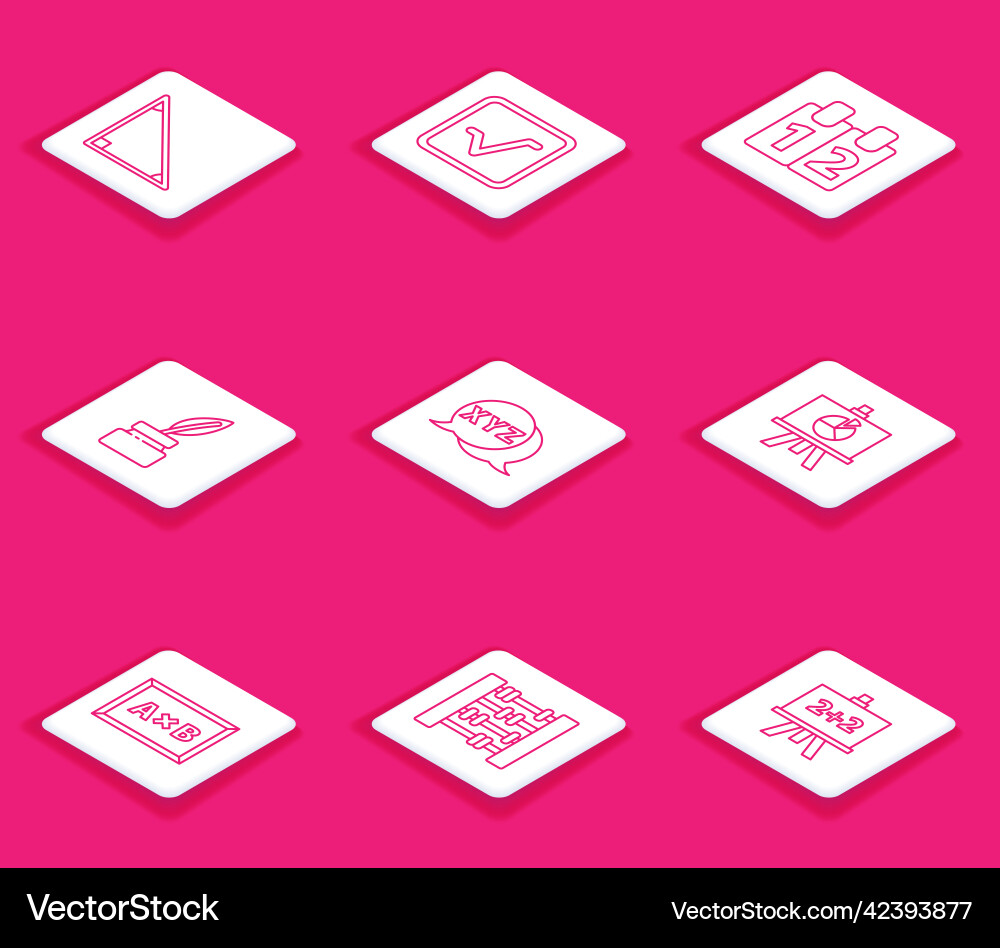 Set line calendar open book mathematics function Set line calendar open book mathematics function vector image