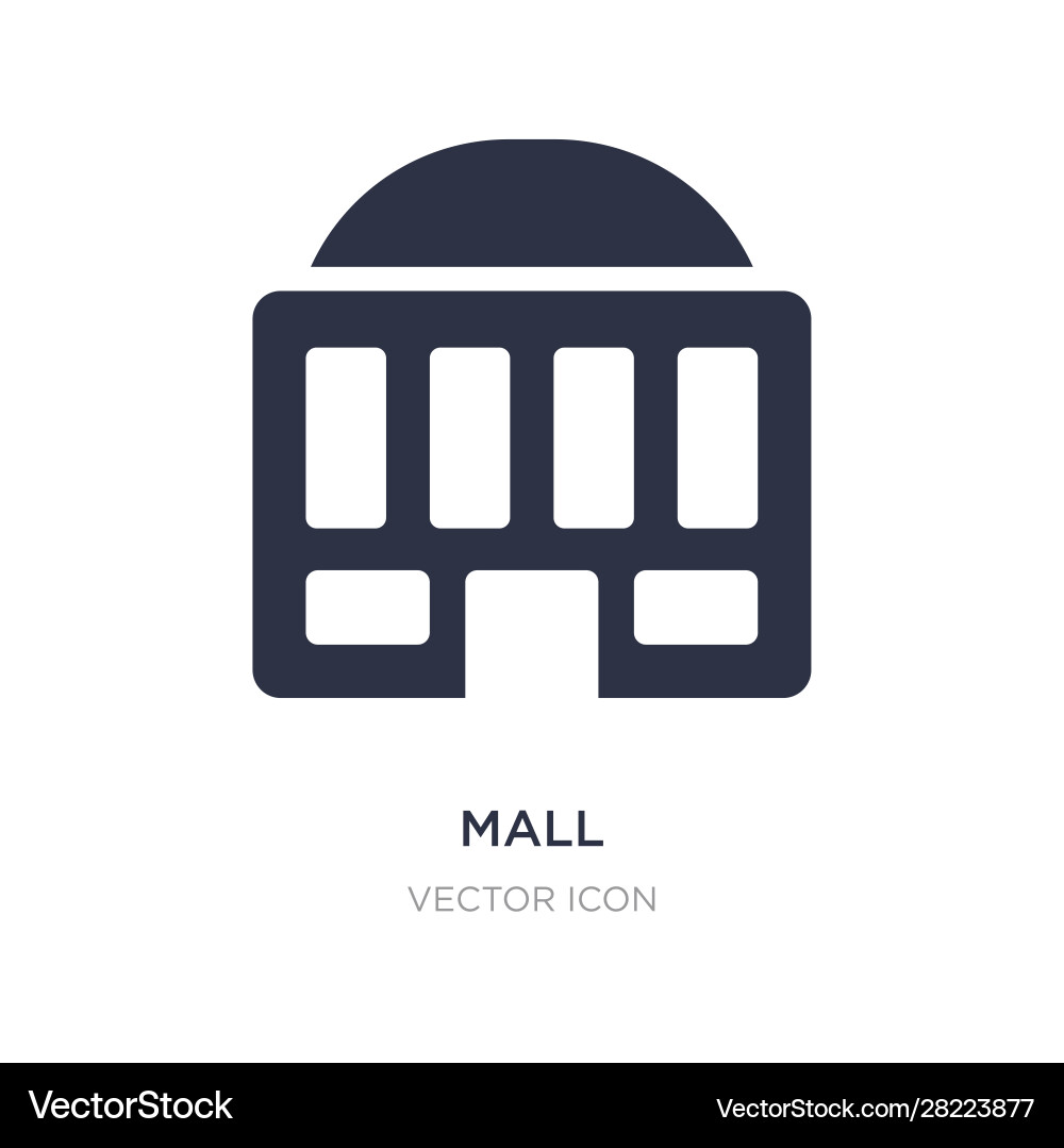 Shopping Mall Icon vector image