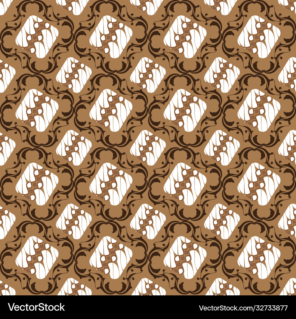Simple pattern on central java batik design Simple pattern on central java batik design vector image