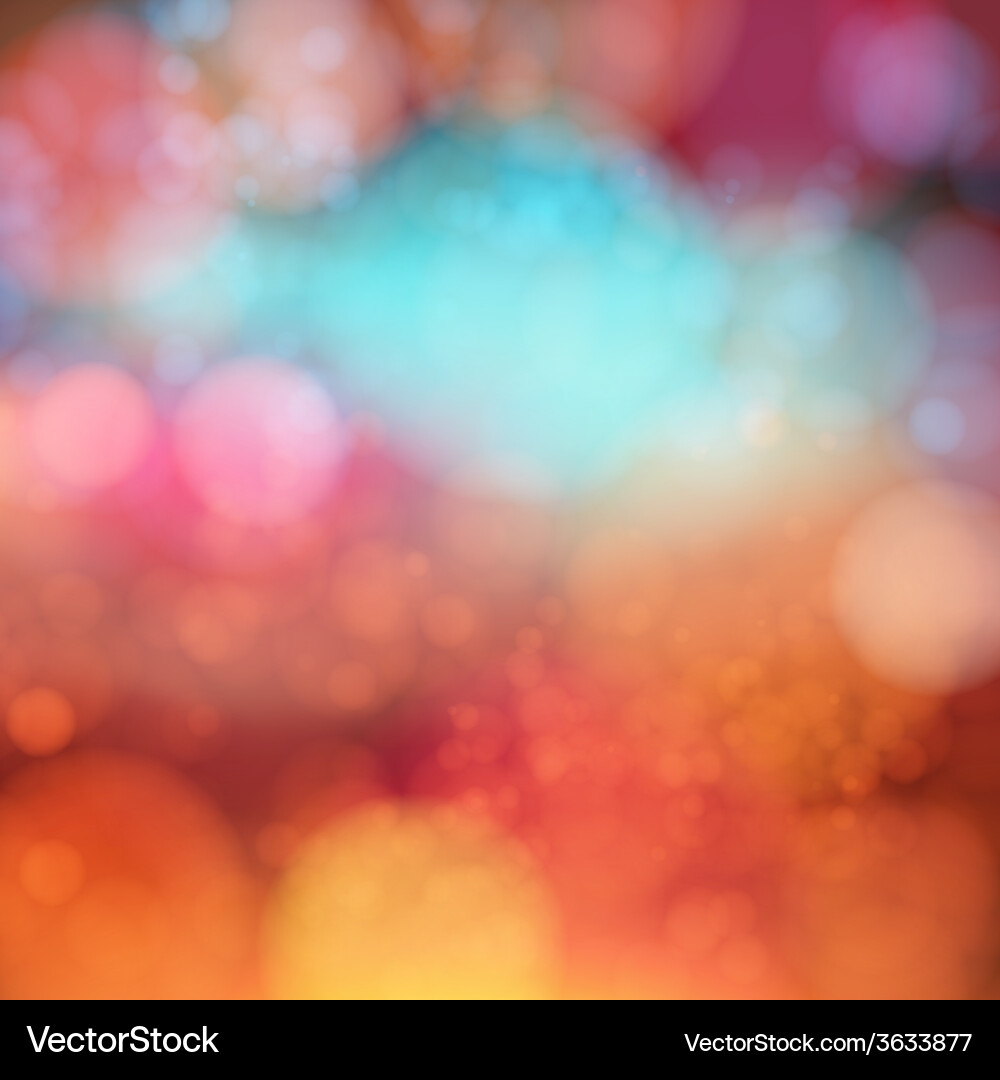 Soft blurry background with bokeh effect vector image
