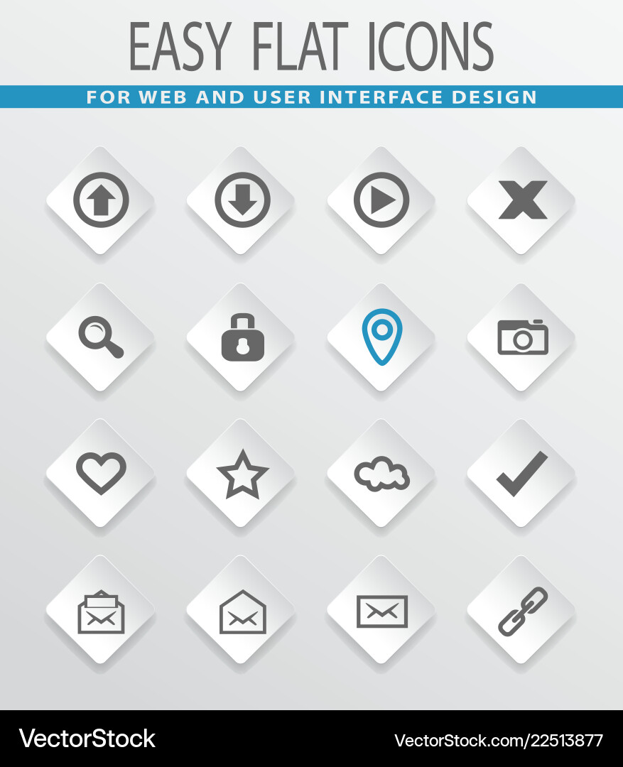 User interface icons set User interface icons set vector image