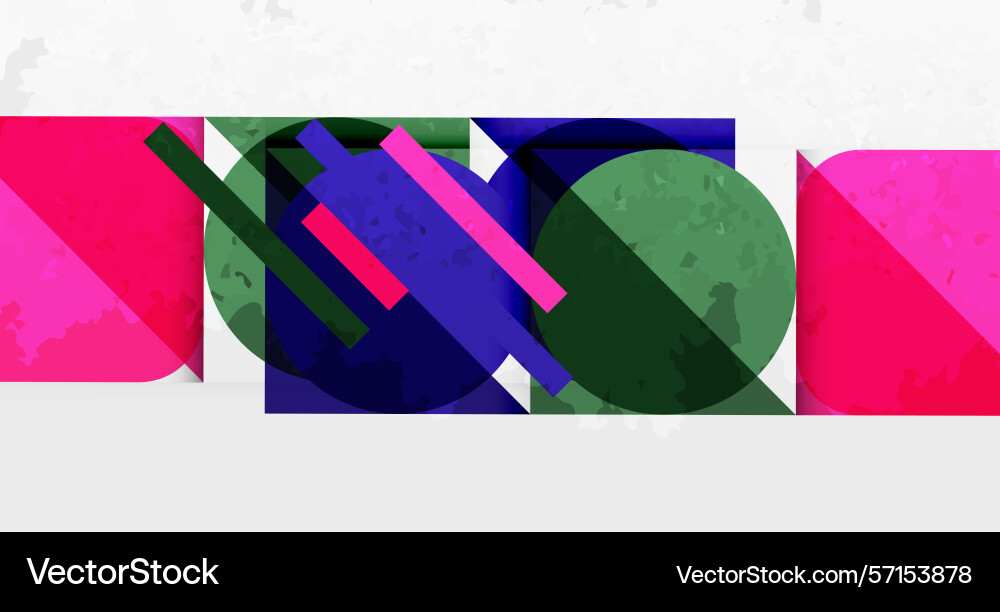 Abstract composition featuring overlapping Vector Image