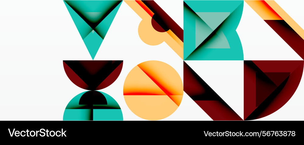 Abstract geometric shapes overlap creating Abstract geometric shapes overlap creating vector image