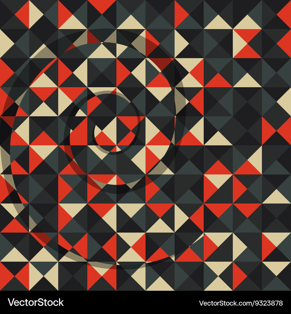 Abstract multicolor square background with spiral Vector Image