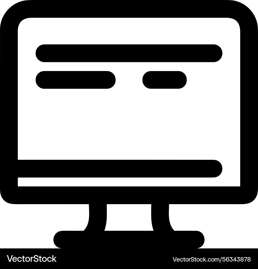 Computer icon symbol image Vector Image