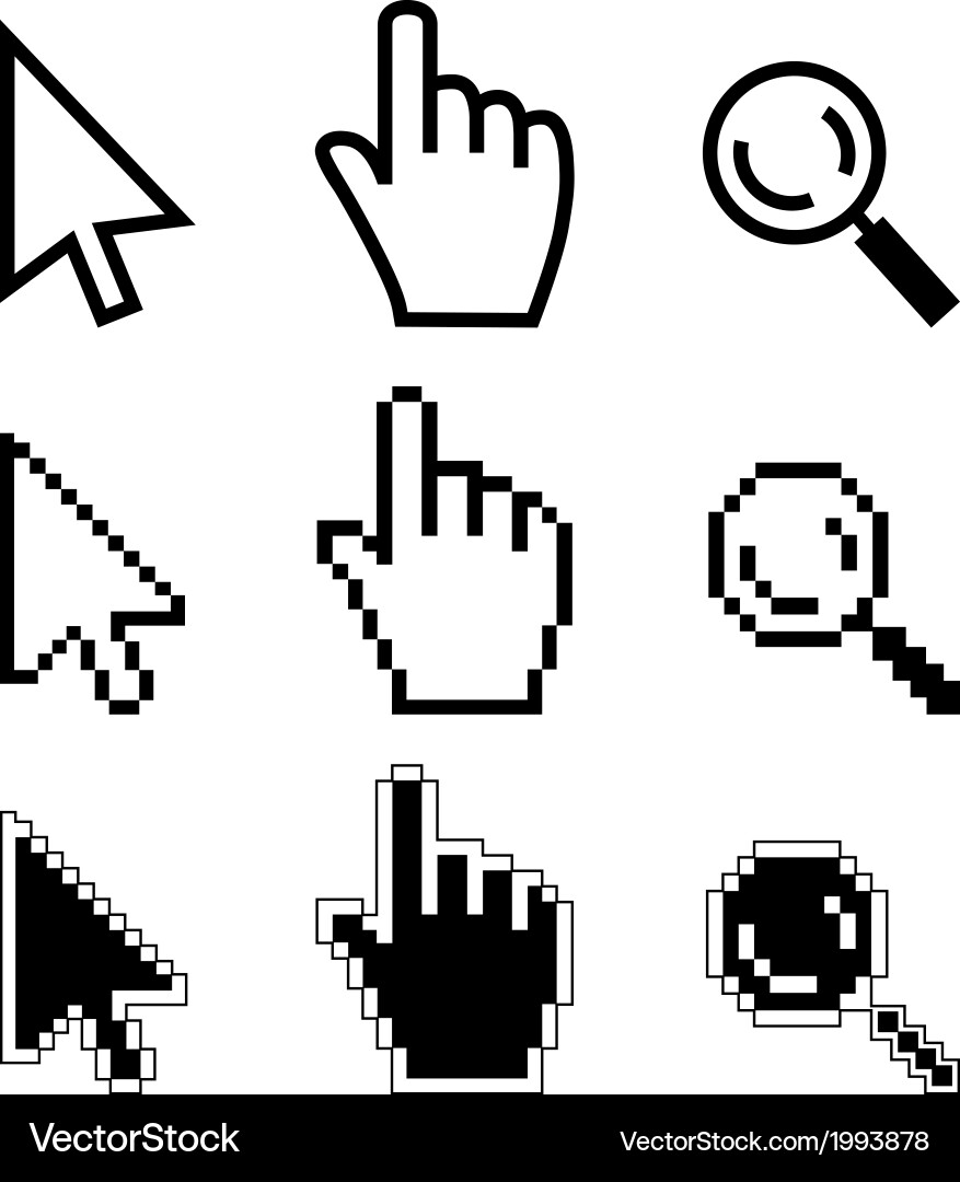Hand Cursor Mouse Pointer vector image