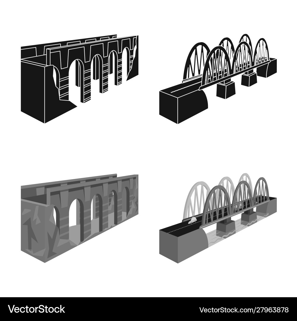 Isolated object connection and design logo vector image