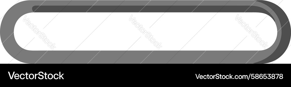 Rectangular frame or clip icon simple design Vector Image