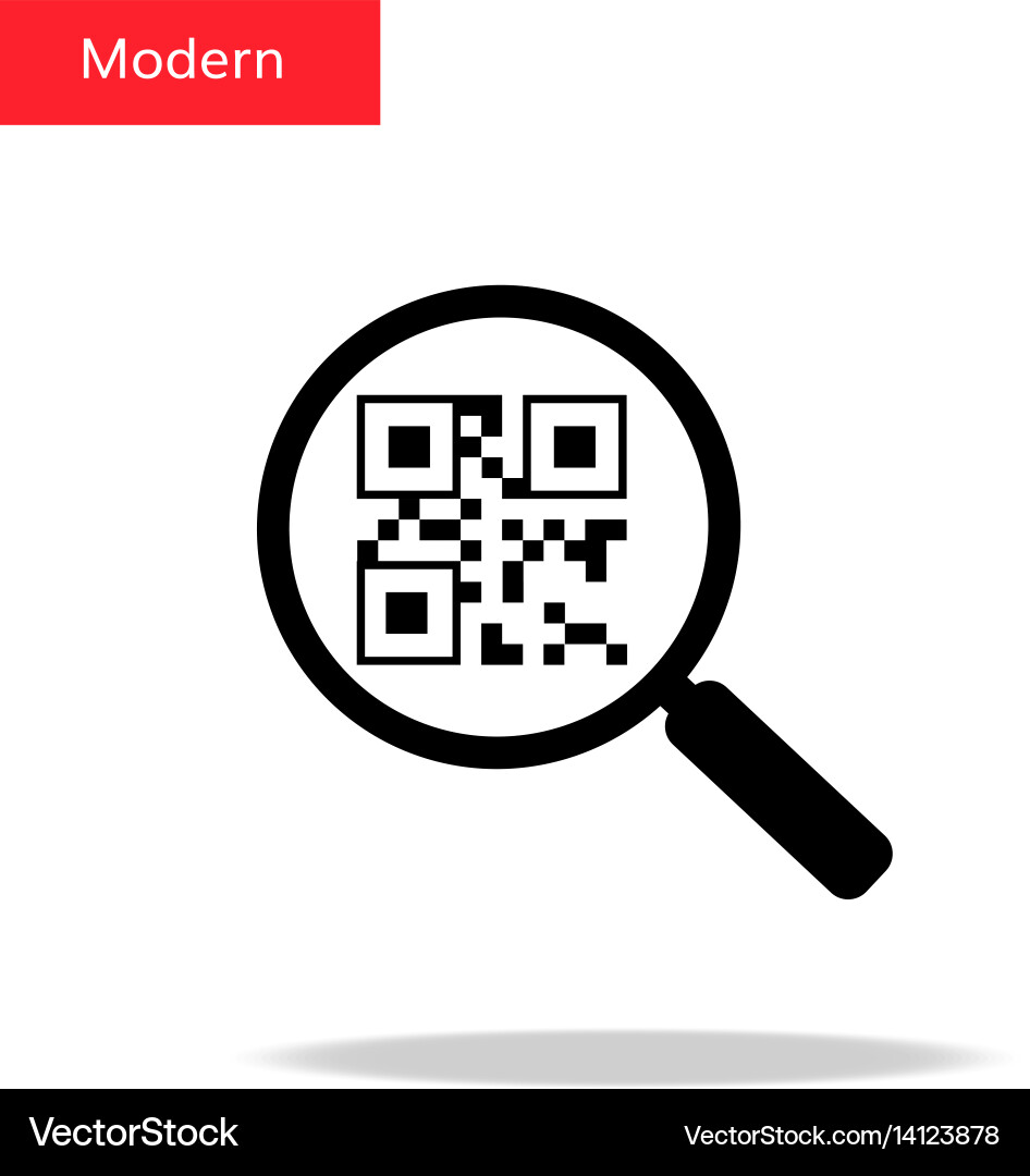 Search qr code vector image