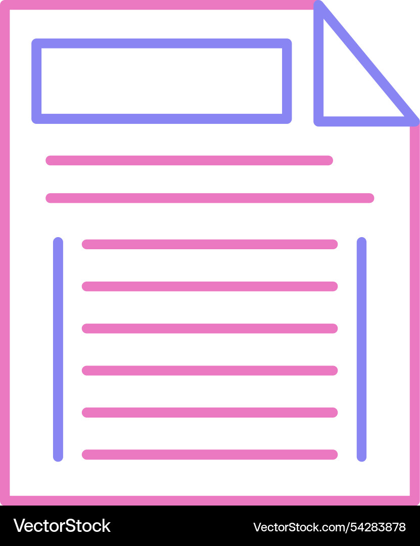 Tasks line two colour icon Vector Image