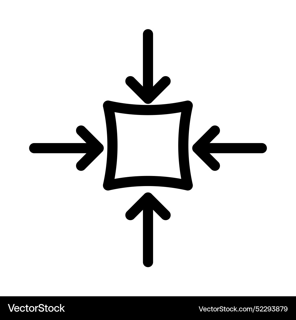 Compact Size Icon Set - Linear Mark vector image