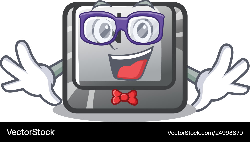 Geek button n isolated with cartoon Geek button n isolated with cartoon vector image