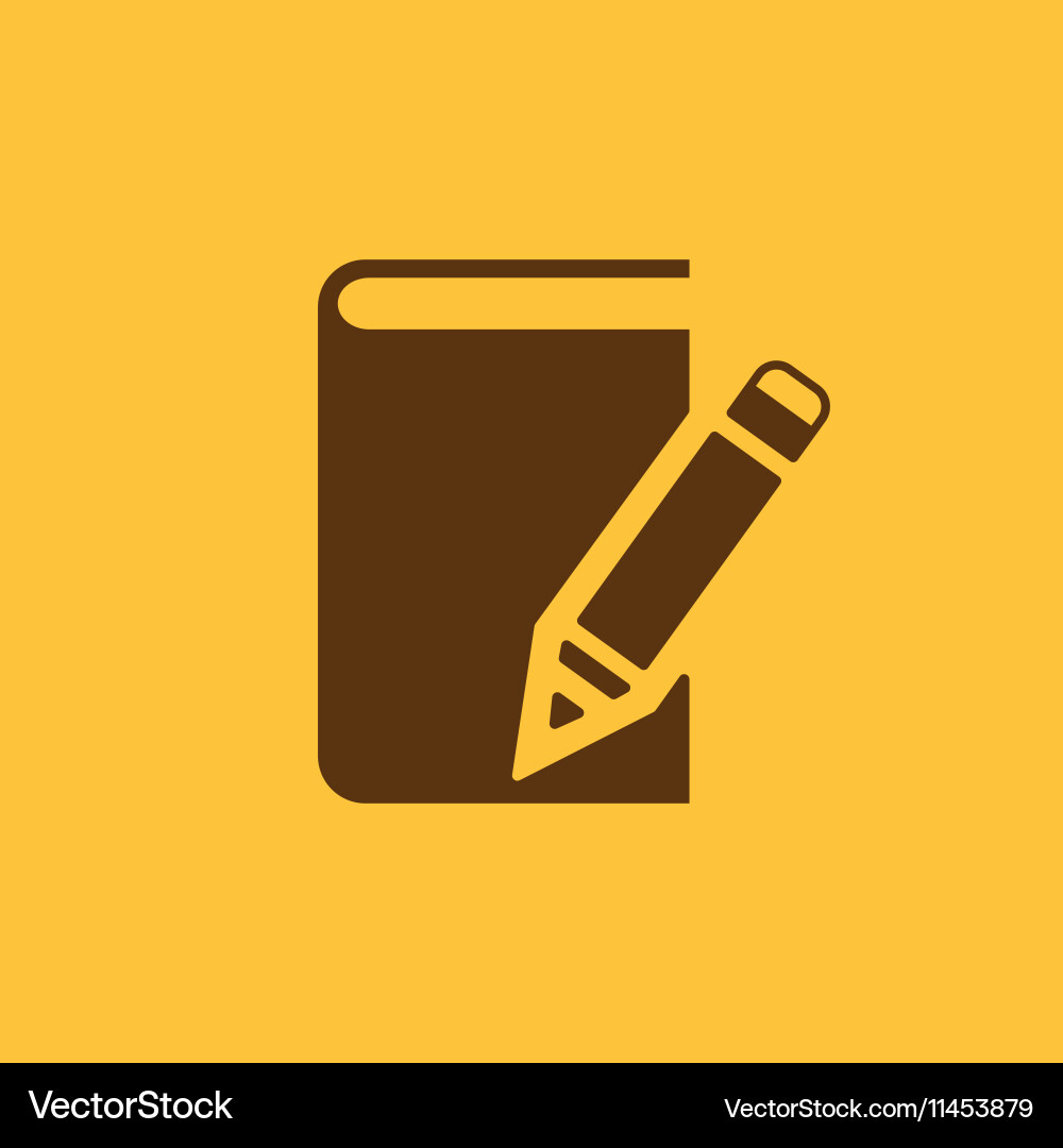 Notebook icon design diary and sketchpad Vector Image