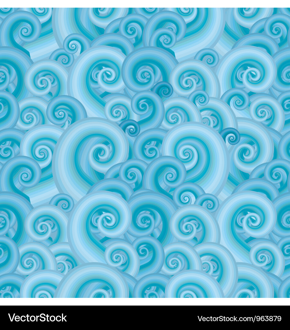 Sea wave seamless pattern Vector Image