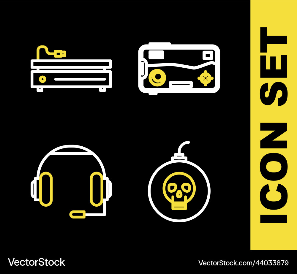 Set line mobile and playing in game bomb ready Set line mobile and playing in game bomb ready vector image