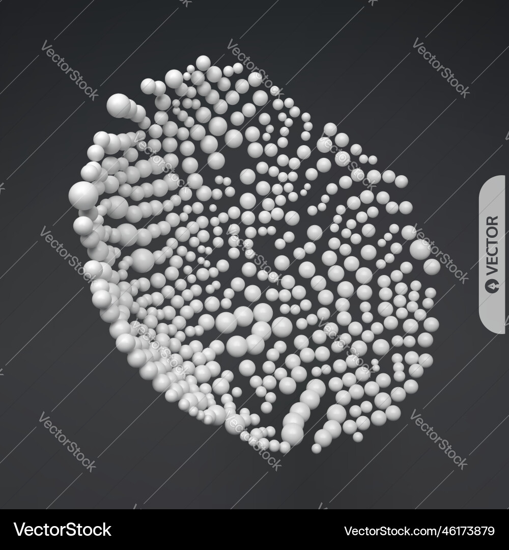 Sphere abstract structure with particles Sphere abstract structure with particles vector image