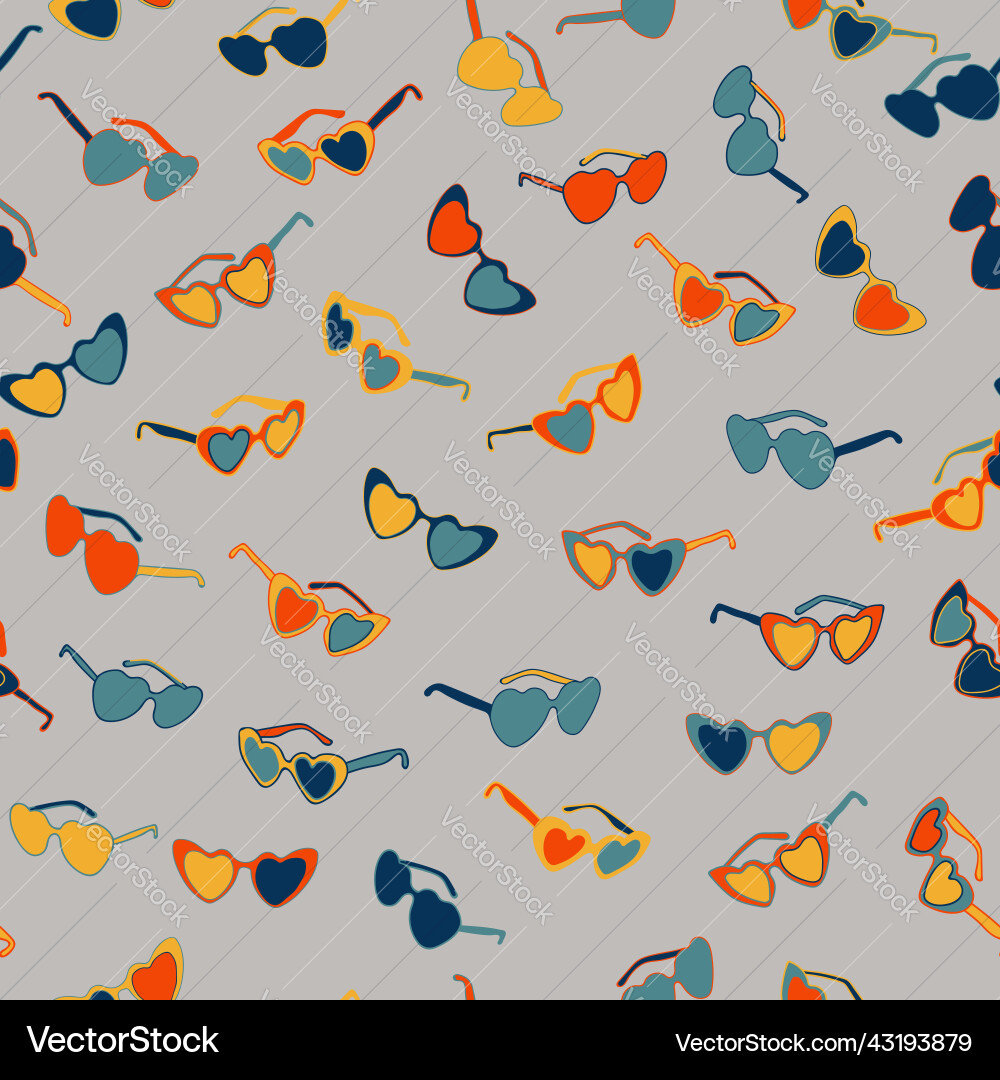 Sunglasses seamless pattern Sunglasses seamless pattern vector image