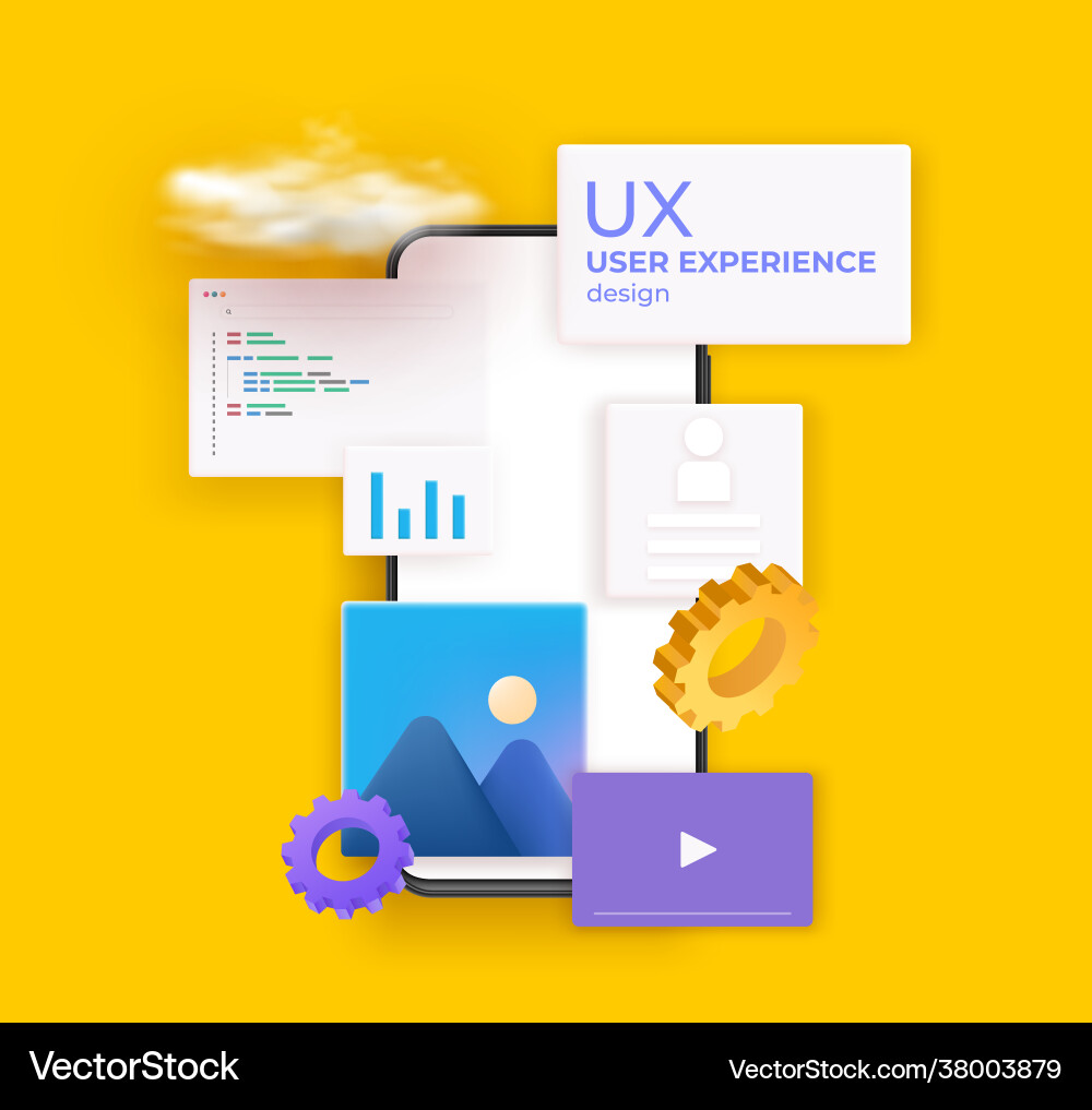 Ux ui flowchart mock-ups mobile Anwendung Ux ui flowchart mock-ups mobile Anwendung vektorbild
