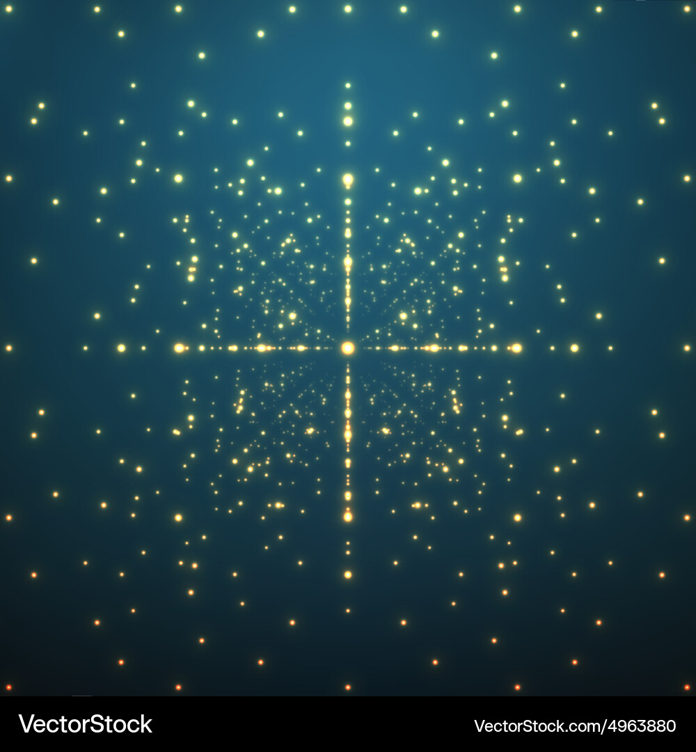 Abstract background matrix of glowing vector image