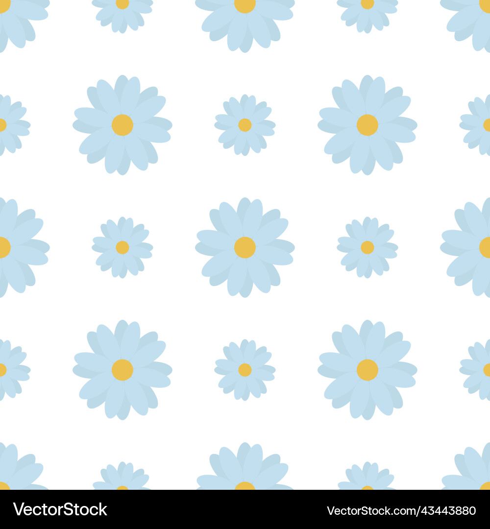 Camomiles repeating pattern Camomiles repeating pattern Vector Image