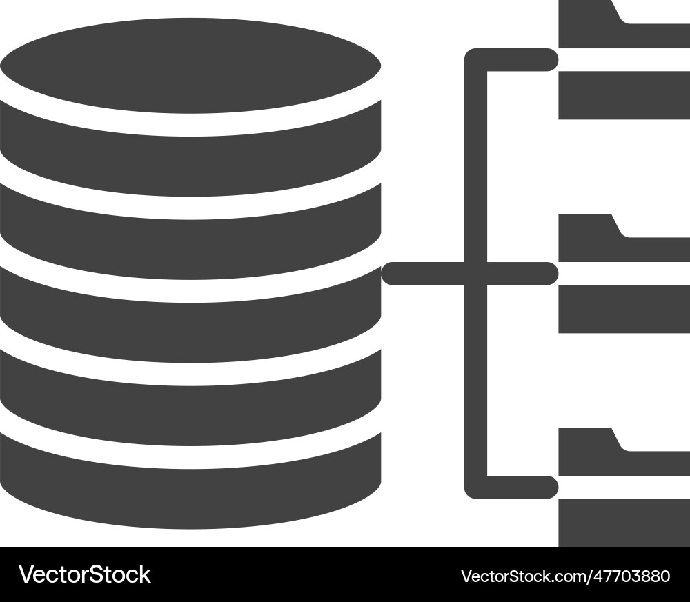 Database icon image vector image