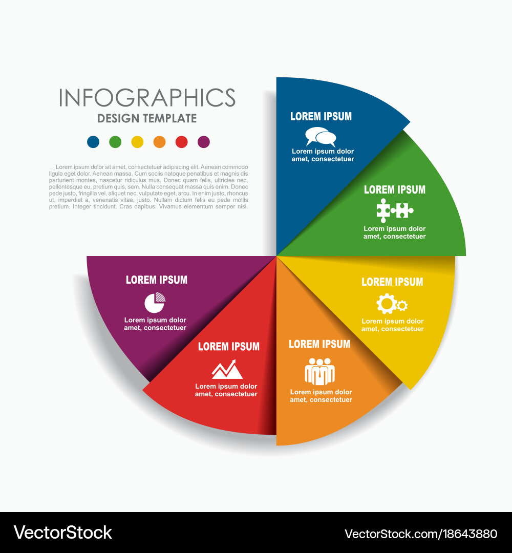 Infographic template can be used for workflow vector image