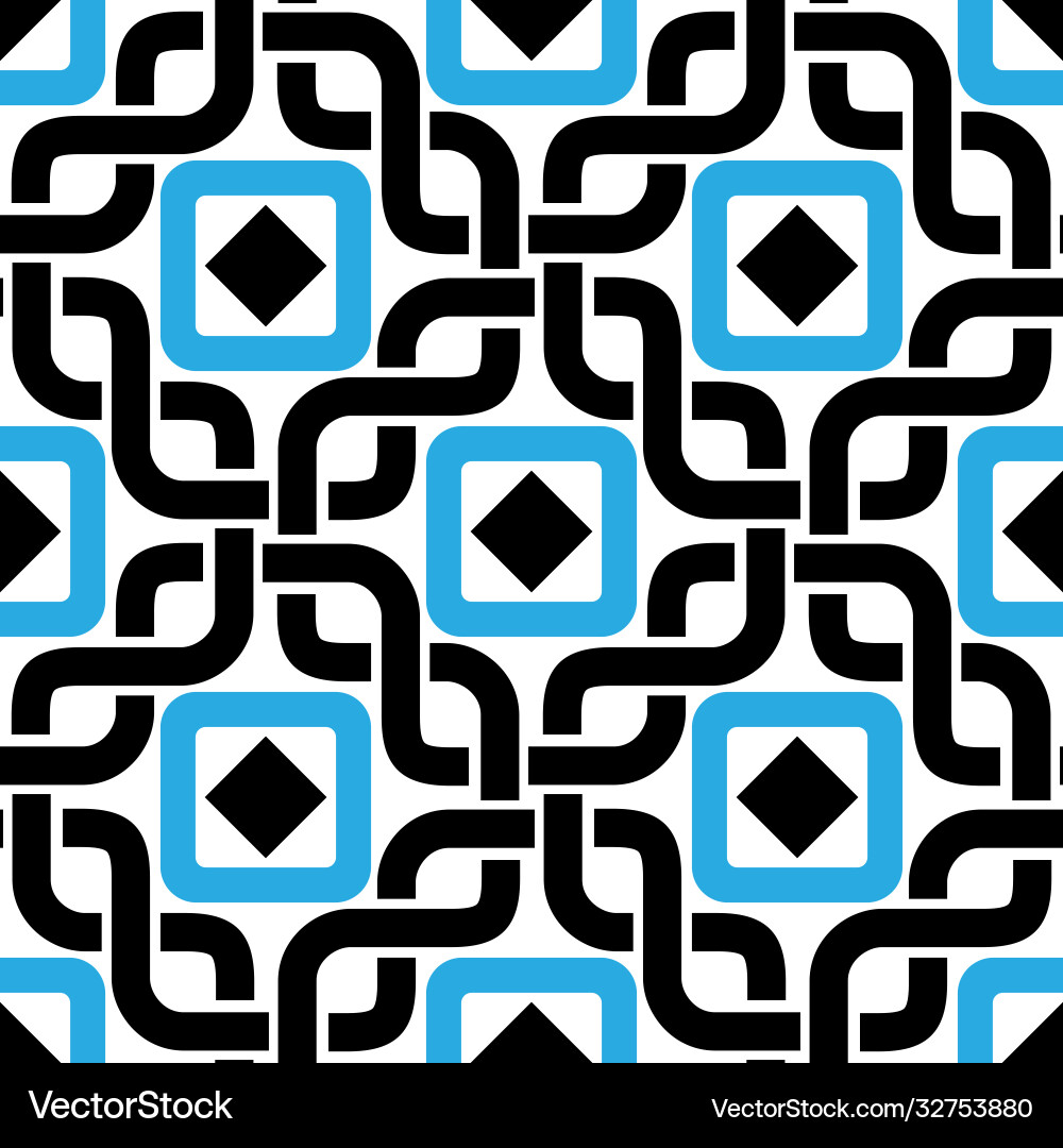 Linear abstract seamless pattern vector image