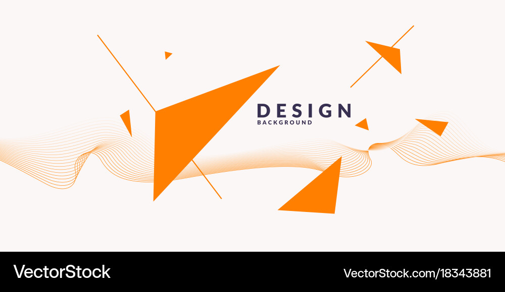 Abstract background with dynamic waves vector image