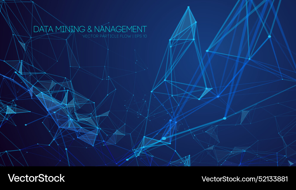 Abstract Data Network Background vector image