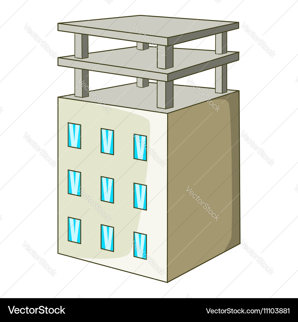 Building icon isometric style vector image