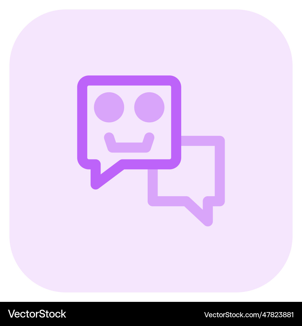 Chatbots an automated customer service application vector image