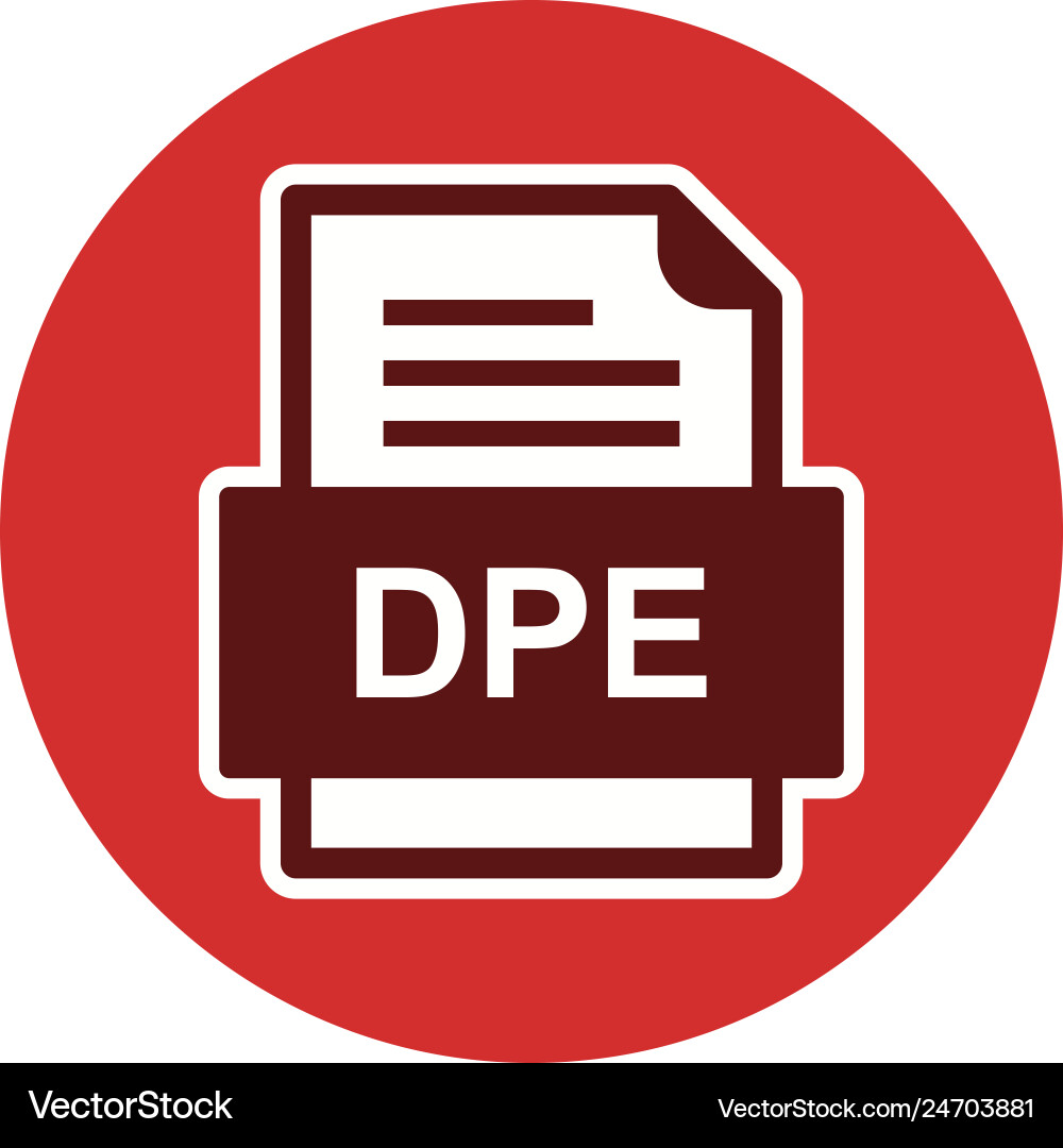 Dpe file document icon Vector Image