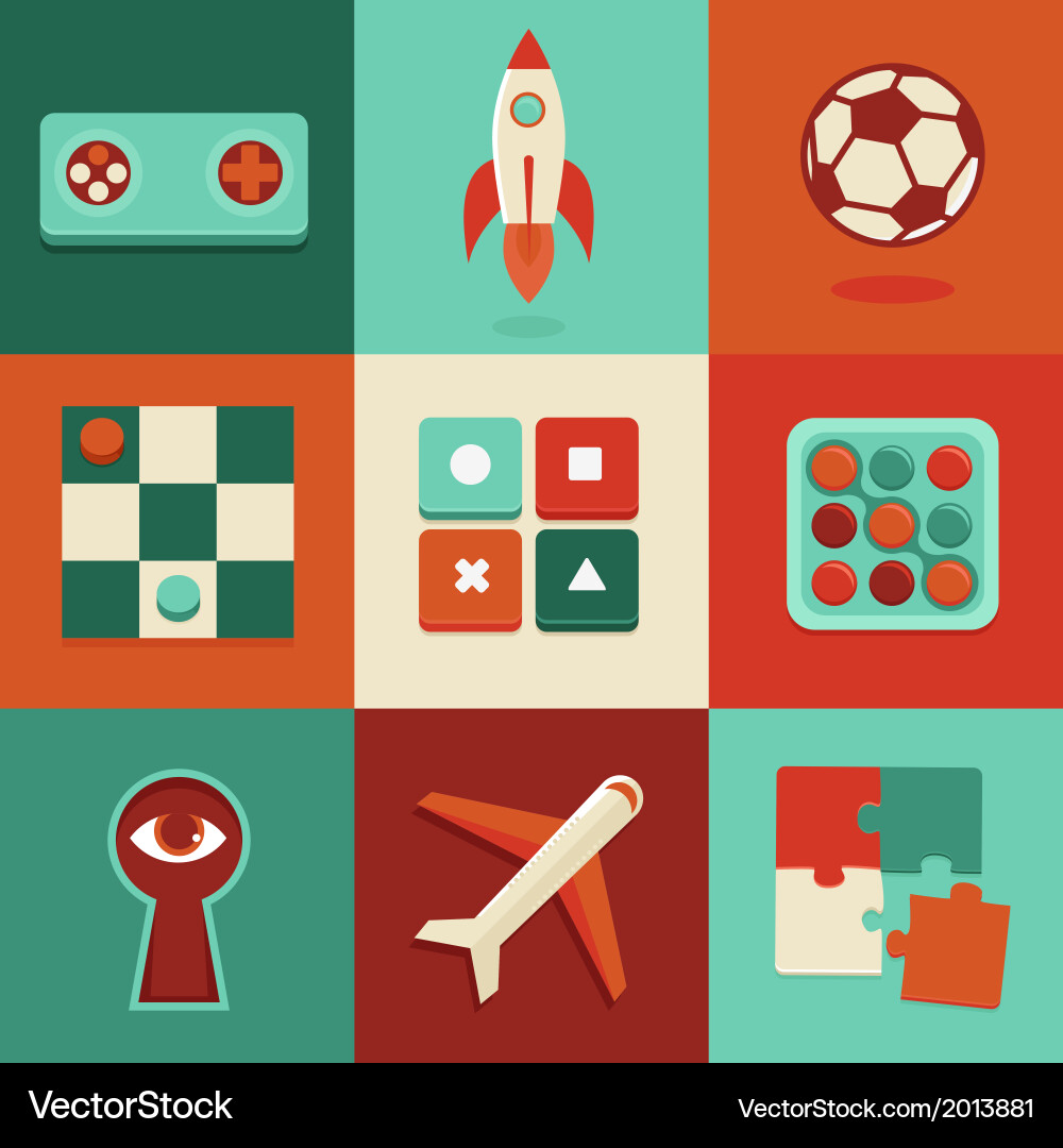 Game mobile concepts Vector Image