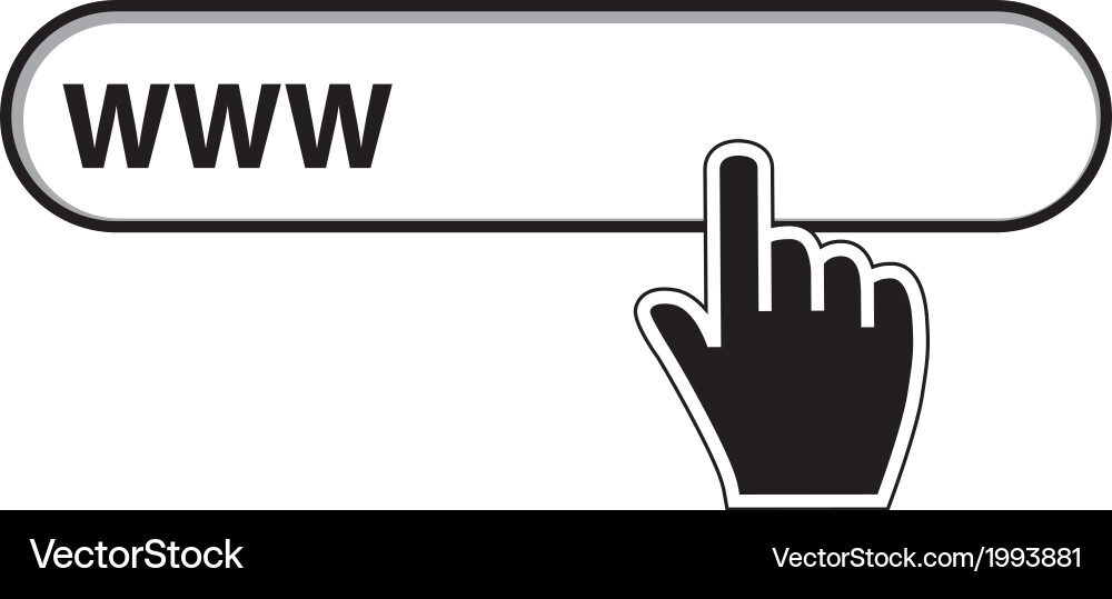 Hand Cursor Maus Pointer Vektorbild