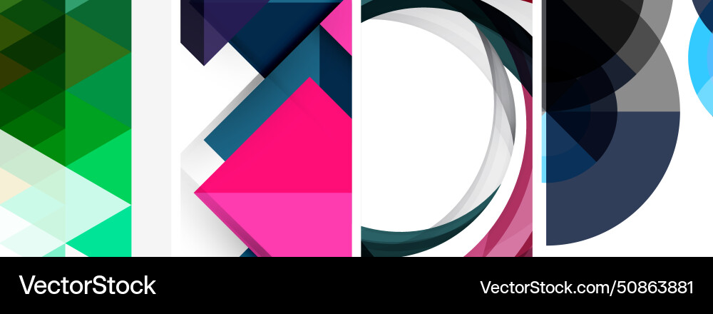 Minimal geometric abstract background with circles Minimal geometric abstract background with circles vector image