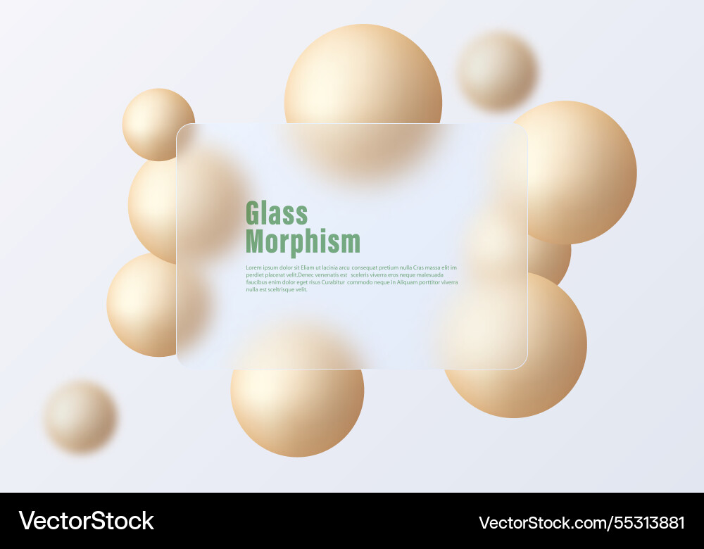 Presentation panel made of transparent material Presentation panel made of transparent material vector image