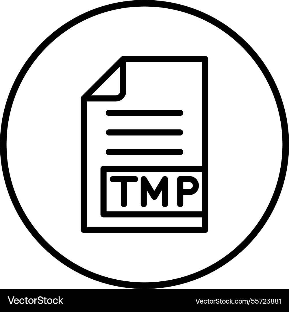 Tmp icon design Vector Image