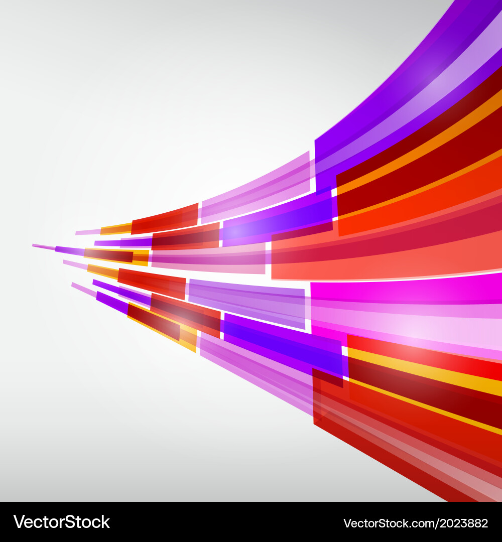 Abstract colorful transparent strips background Vector Image