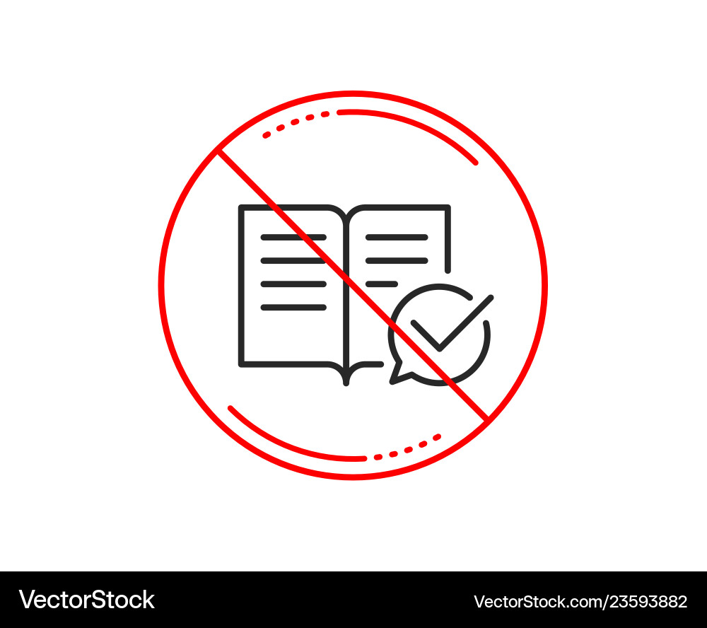 Approved documentation line icon accepted Approved documentation line icon accepted vector image