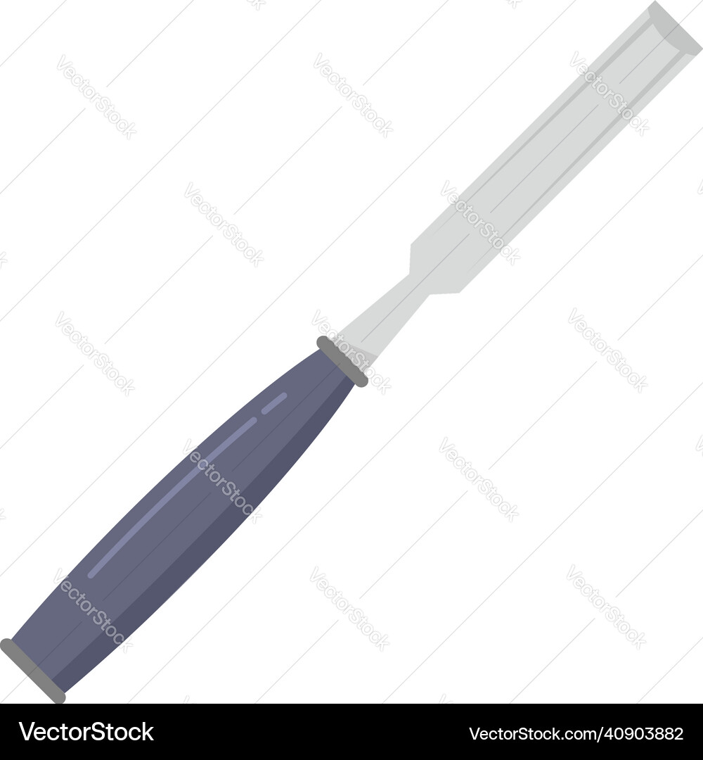 Chisel building icon flat isolated Chisel building icon flat isolated vector image