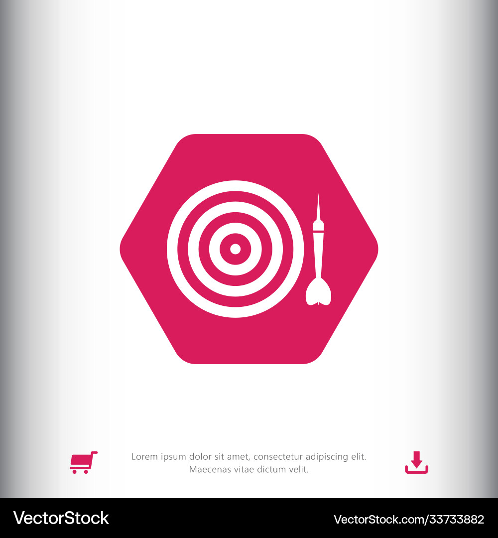 Dart icon vector image