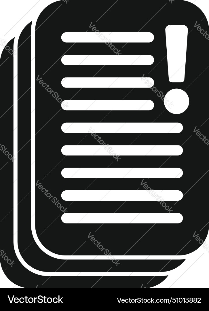 Disclaimer paper modern icon simple stack Disclaimer paper modern icon simple stack vector image