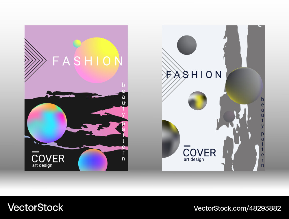 Future futuristic template with abstract forms Vector Image
